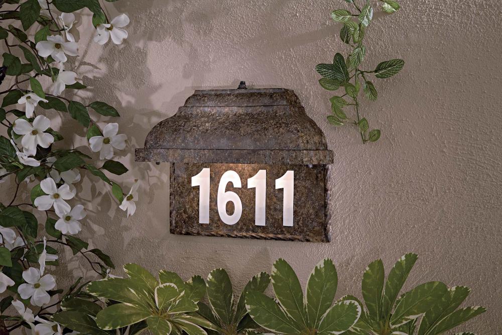 One Light Bronze Address Number