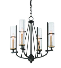 Minka-Lavery 4086-107 - 4 LIGHT CHANDELIER