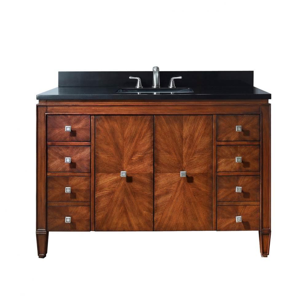 Avanity Brentwood 49 in. Vanity in New Walnut finish with Black Granite Top