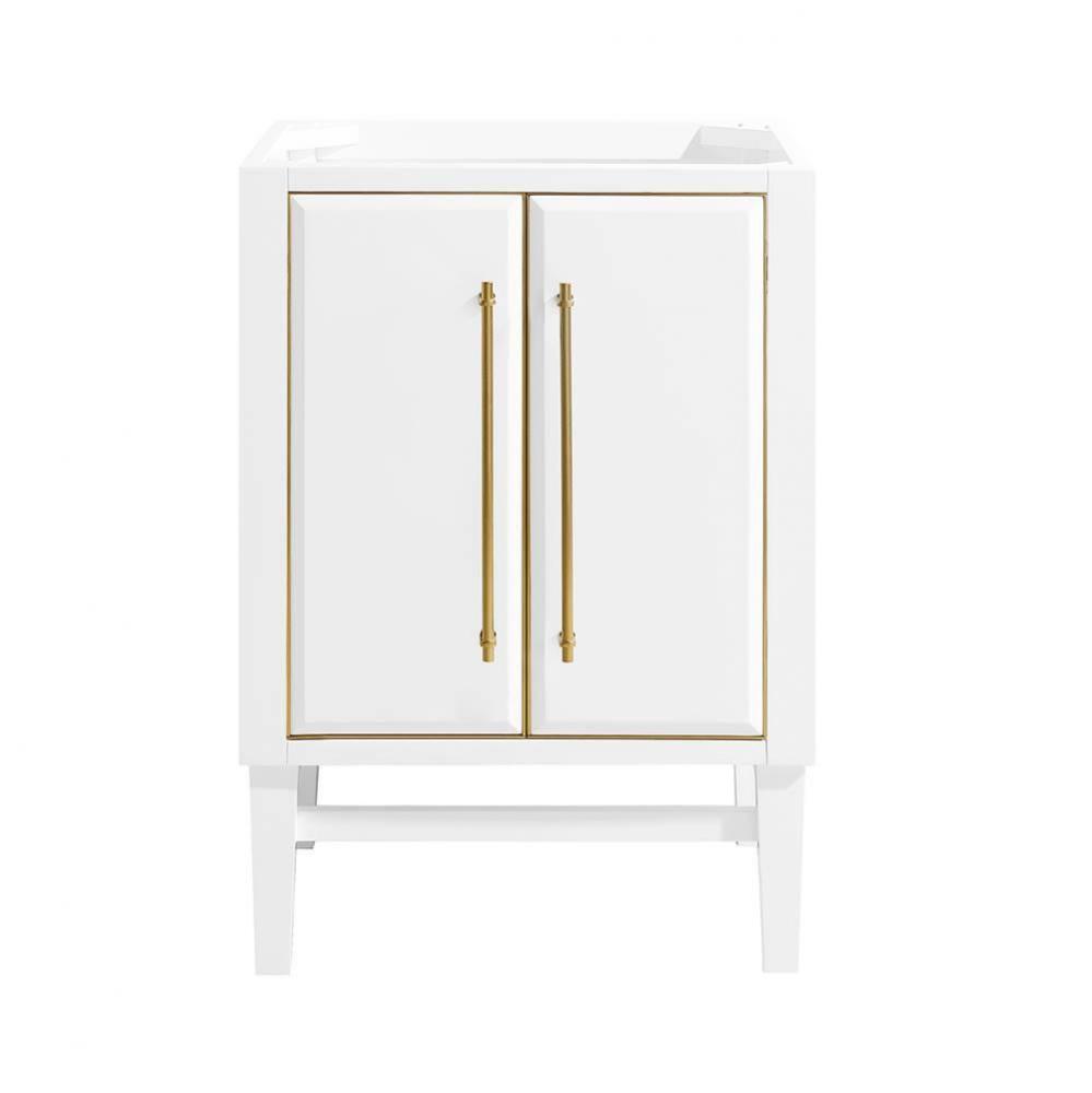 Avanity Mason 24 in. Vanity Only in White with Gold Trim