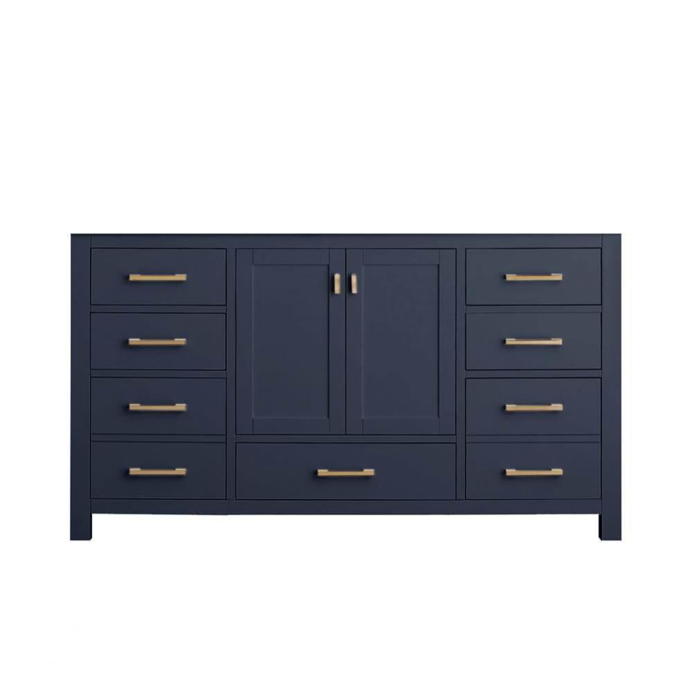 Avanity Modero 60 in. Single Vanity Only in Navy Blue