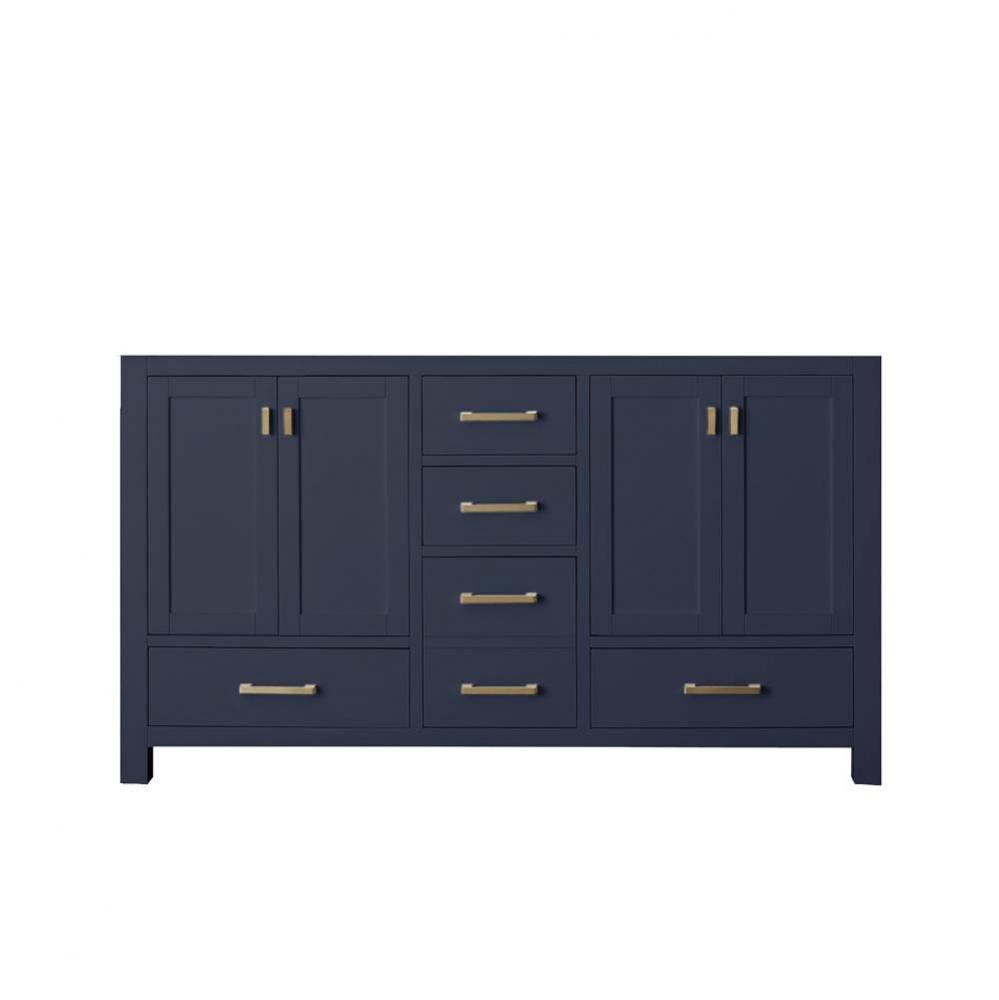 Avanity Modero 60 in. Double Vanity Only in Navy Blue