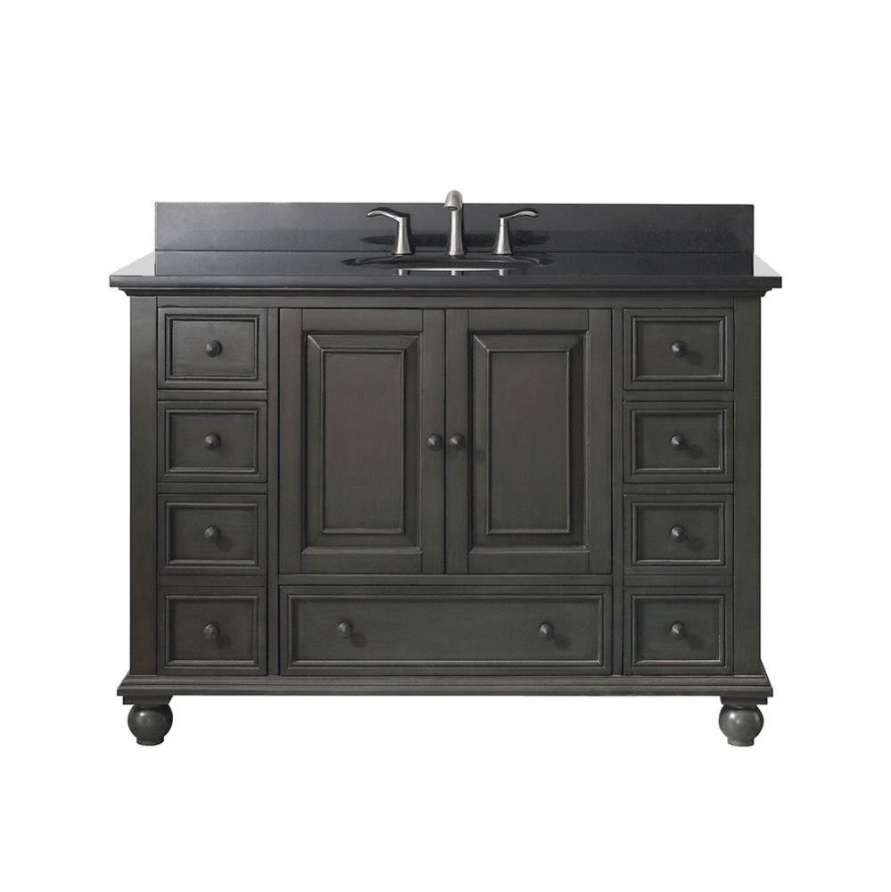 Avanity Thompson 49 in. Vanity in Charcoal Glaze finish with Black Granite Top