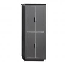 Avanity 170512-LT24-TGS - Avanity 24 in. Linen Tower for Allie / Austen in Twilight Gray with Silver Trim