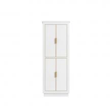 Avanity 170512-LT24-WTG - Avanity 24 in. Linen Tower for Allie / Austen in White with Gold Trim