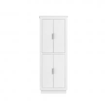 Avanity 170512-LT24-WTS - Avanity 24 in. Linen Tower for Allie / Austen in White with Silver Trim