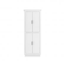 Avanity 170512-LT24-WTS - Avanity 24 in. Linen Tower for Allie / Austen in White with Silver Trim