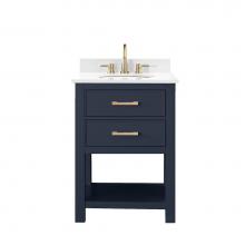 Avanity BROOKS-VS24-NB-EW - Avanity Brooks 25 in. Vanity in Navy Blue finish with Engineered White Stone Top