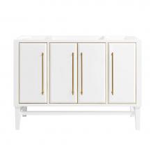 Avanity MASON-V48-WTG - Avanity Mason 48 in. Vanity Only in White with Gold Trim