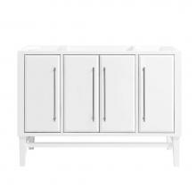 Avanity MASON-V48-WTS - Avanity Mason 48 in. Vanity Only in White with Silver Trim