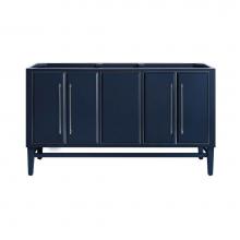 Avanity MASON-V60-NBS - Avanity Mason 60 in. Vanity Only in Navy Blue with Silver Trim