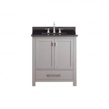 Avanity MODERO-VS30-CG-A - Avanity Modero 31 in. Vanity in Chilled Gray finish with Black Granite Top