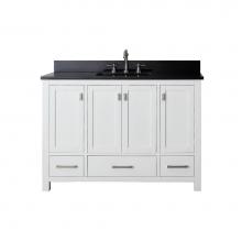 Avanity MODERO-VS48-WT-A - Avanity Modero 49 in. Vanity in White finish with Black Granite Top