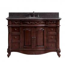 Avanity PROVENCE-VS48-AC - Avanity Provence 49 in. Vanity in Antique Cherry finish with Imperial Brown Granite Top