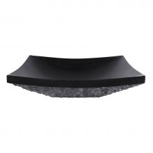 Avanity SVE510RBK - Rectangular Stone Vessel in Black Granite with Rough Exterior