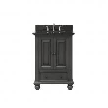 Avanity THOMPSON-VS24-CL-A - Avanity Thompson 25 in. Vanity in Charcoal Glaze finish with Black Granite Top