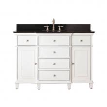 Avanity WINDSOR-VS48-WT-A - Avanity Windsor 49 in. Vanity in White finish with Black Granite Top