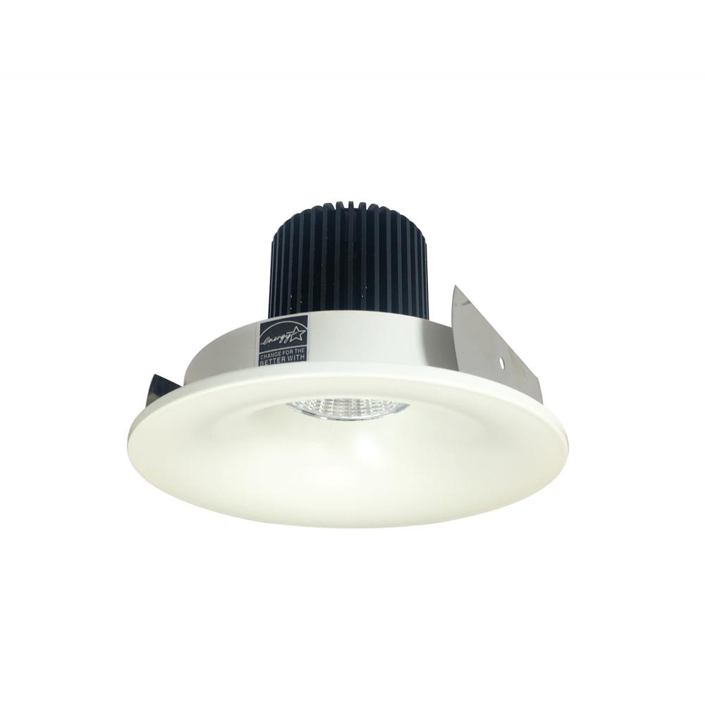 4&#34; Iolite LED Round Bullnose, 800lm / 14W, Comfort Dim, White Finish