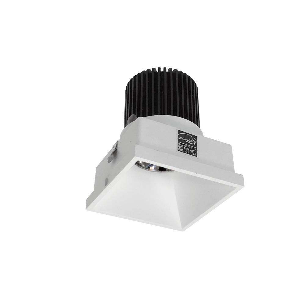 4&#34; Iolite LED Square Trimless Downlight, 10-Degree Optic, 800lm / 12W, 4000K, Matte Powder White