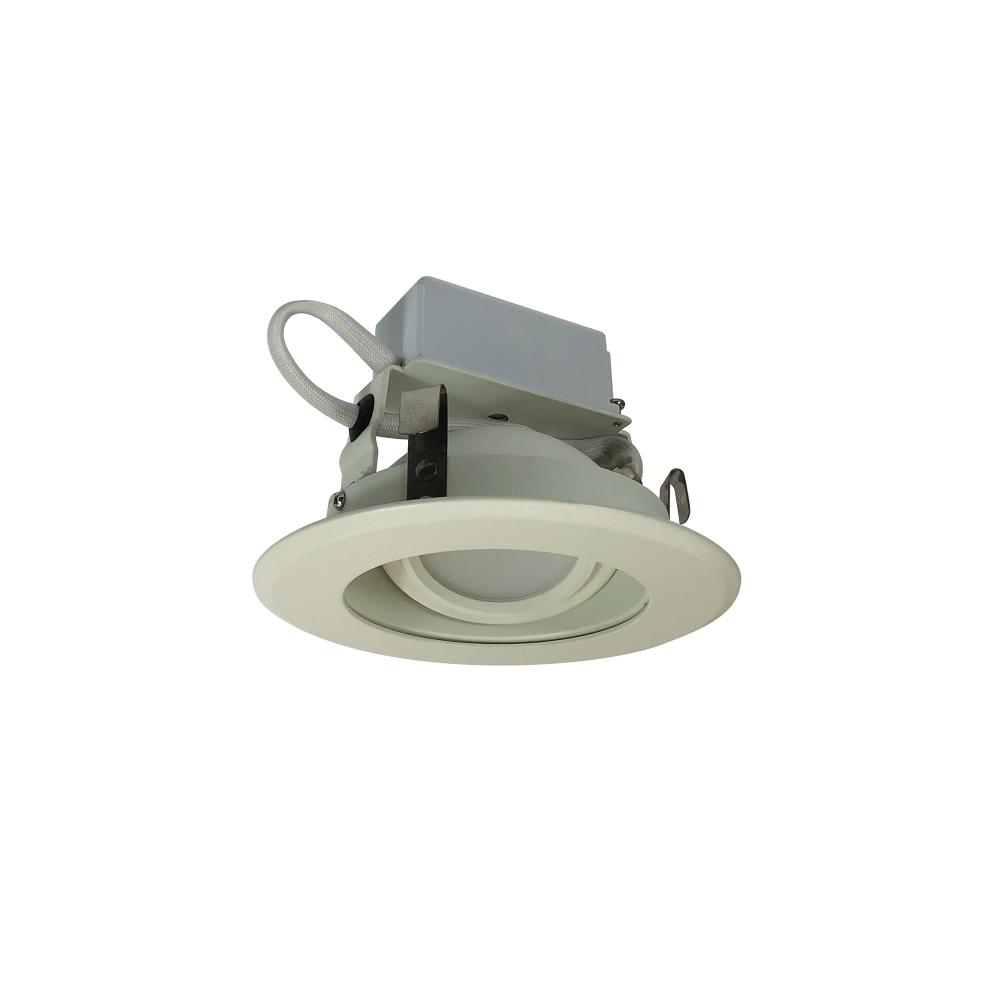 4&#34; Cobalt Adjustable LED Retrofit, 1000lm / 12W, 3000K, White Reflector / White Flange,