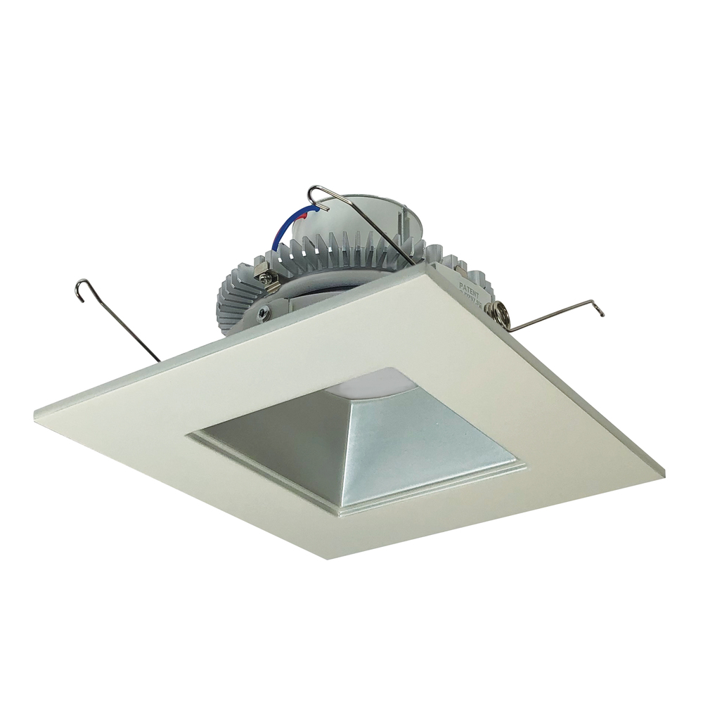 6&#34; Cobalt Click LED Retrofit, Square Reflector, 1000lm / 12W, 4000K, Matte Powder White