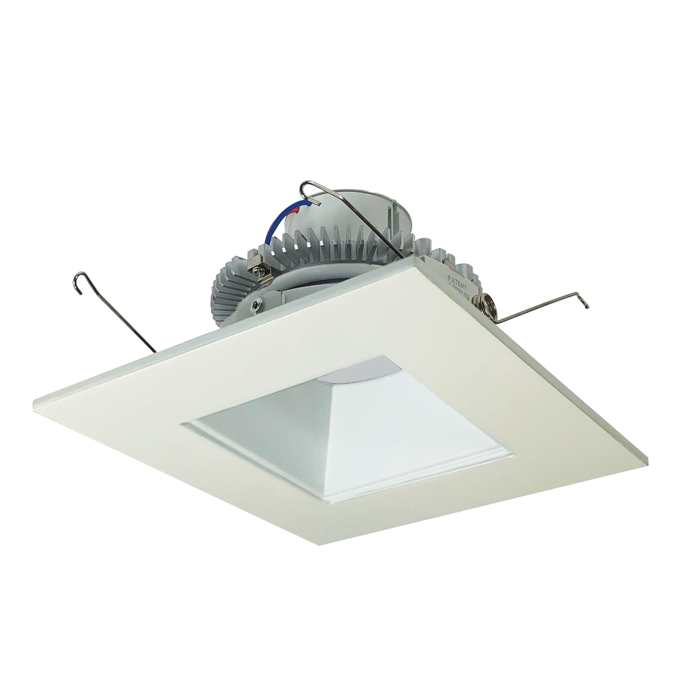 6&#34; Cobalt Click LED Retrofit, Square Reflector, 750lm / 10W, 2700K, Matte Powder White Reflector