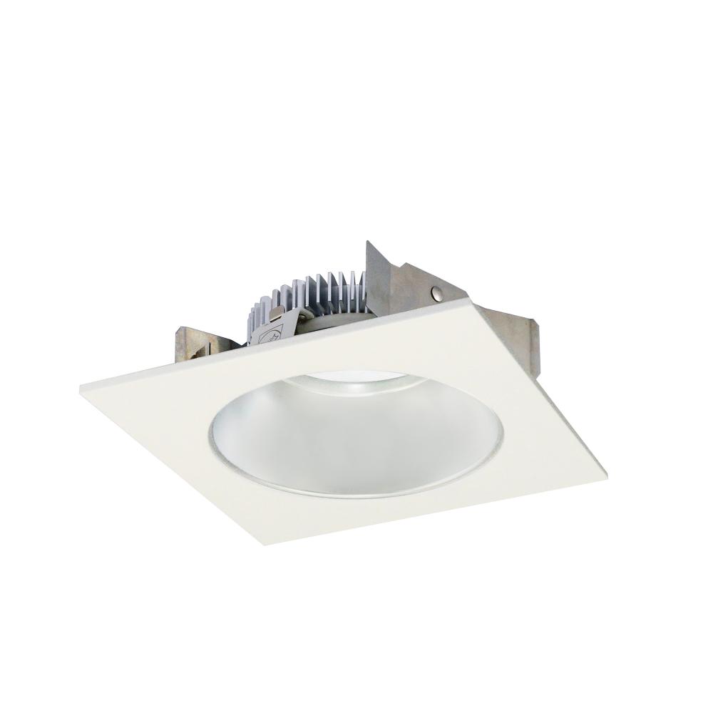 4&#34; Cobalt Shallow High Lumen LED Trim, Square/Round Reflector, 850lm, 2700K, Haze / White