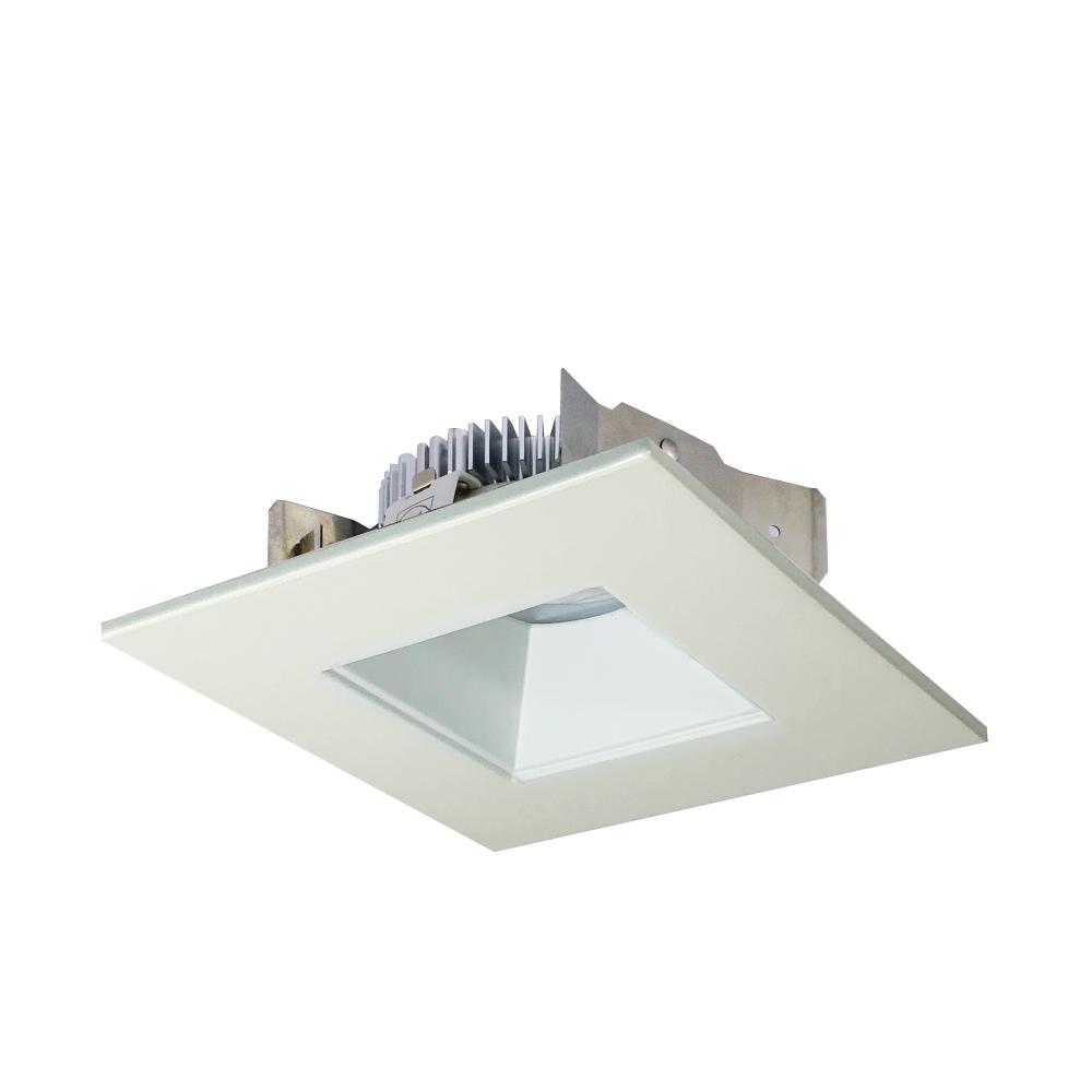 4&#34; Cobalt Shallow High Lumen LED Trim, Square/Square Regress, 850lm, 3000K, White