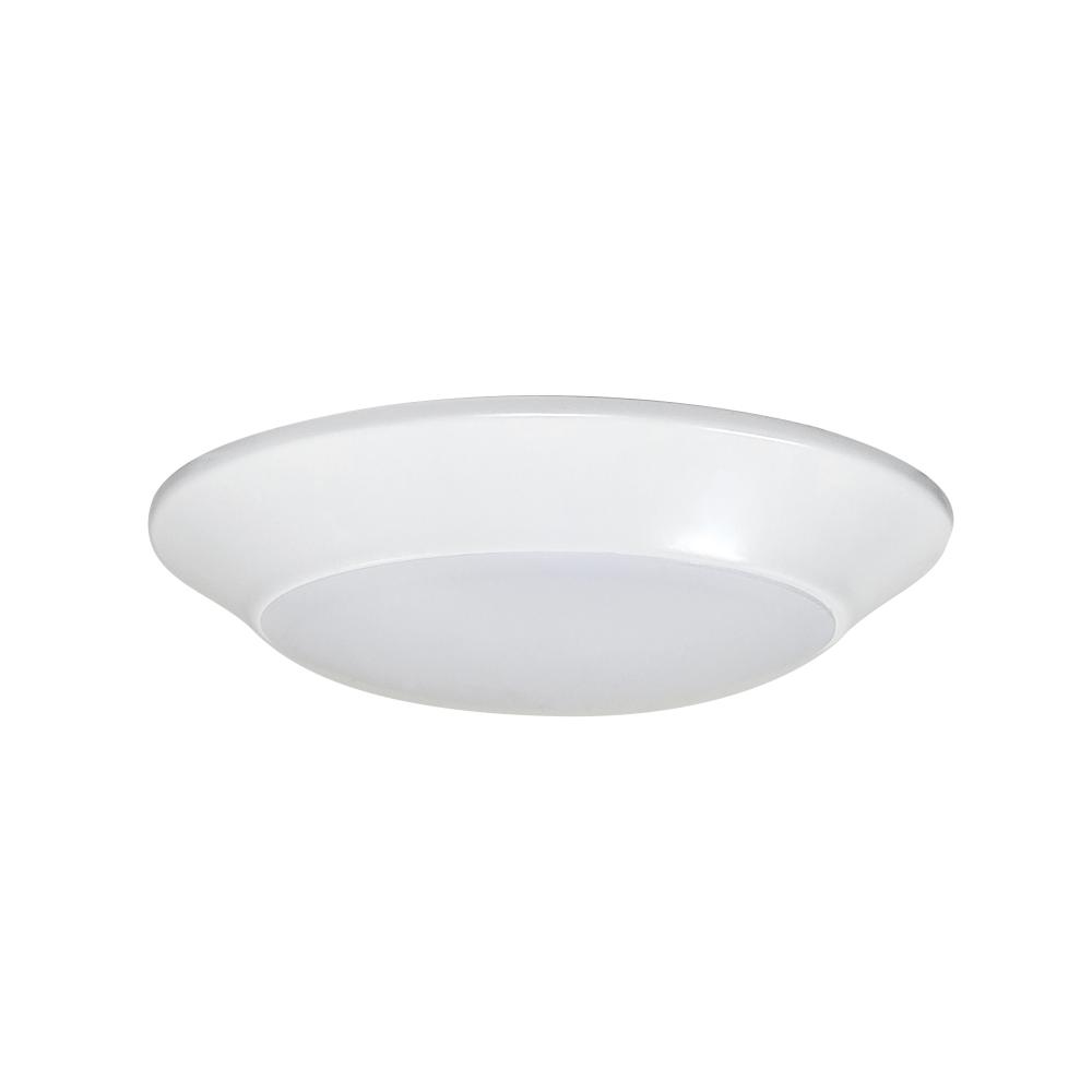 4&#34; AC Opal LED Surface Mount, 700lm / 10W, Selectable CCT, White finish