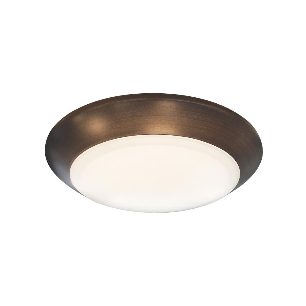 6&#34; AC T24 Opal LED Surface Mount, 1050lm / 16W, 2700K, Bronze finish