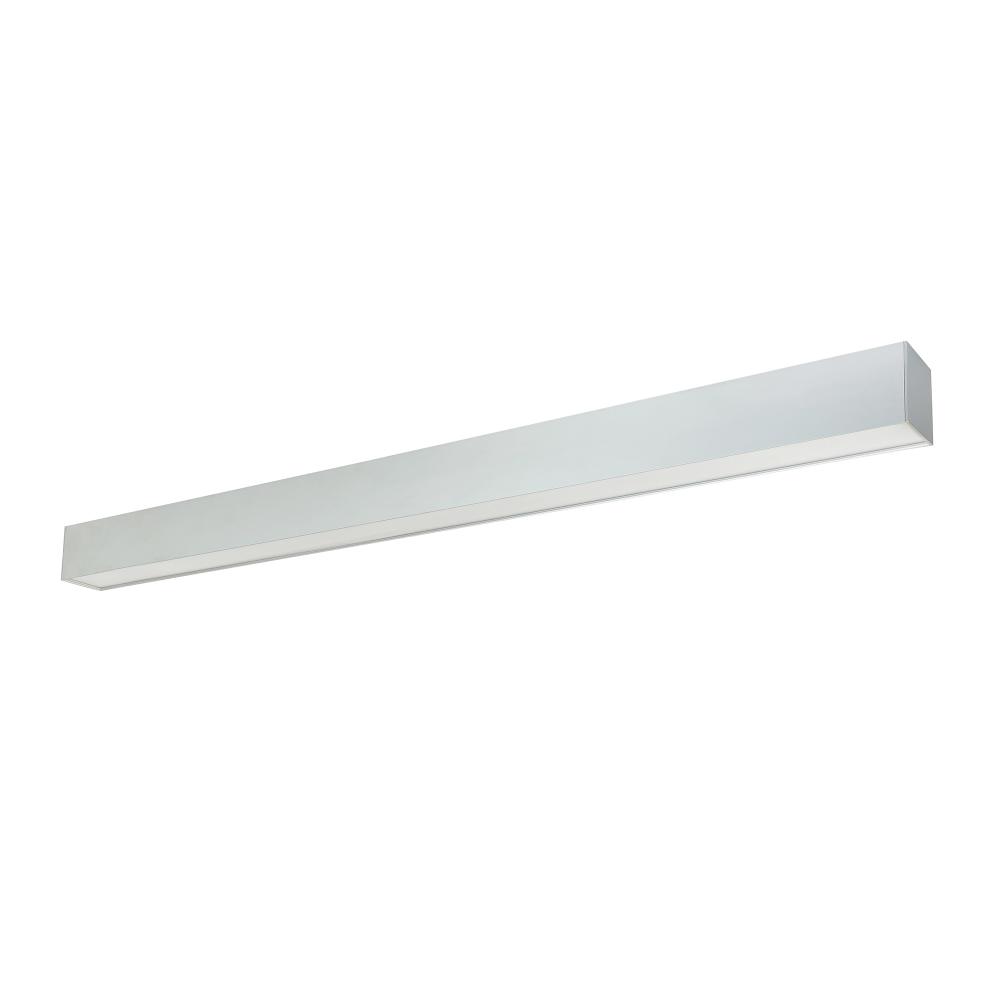 4&#39; L-Line LED Indirect/Direct Linear, 6152lm / Selectable CCT, Aluminum Finish