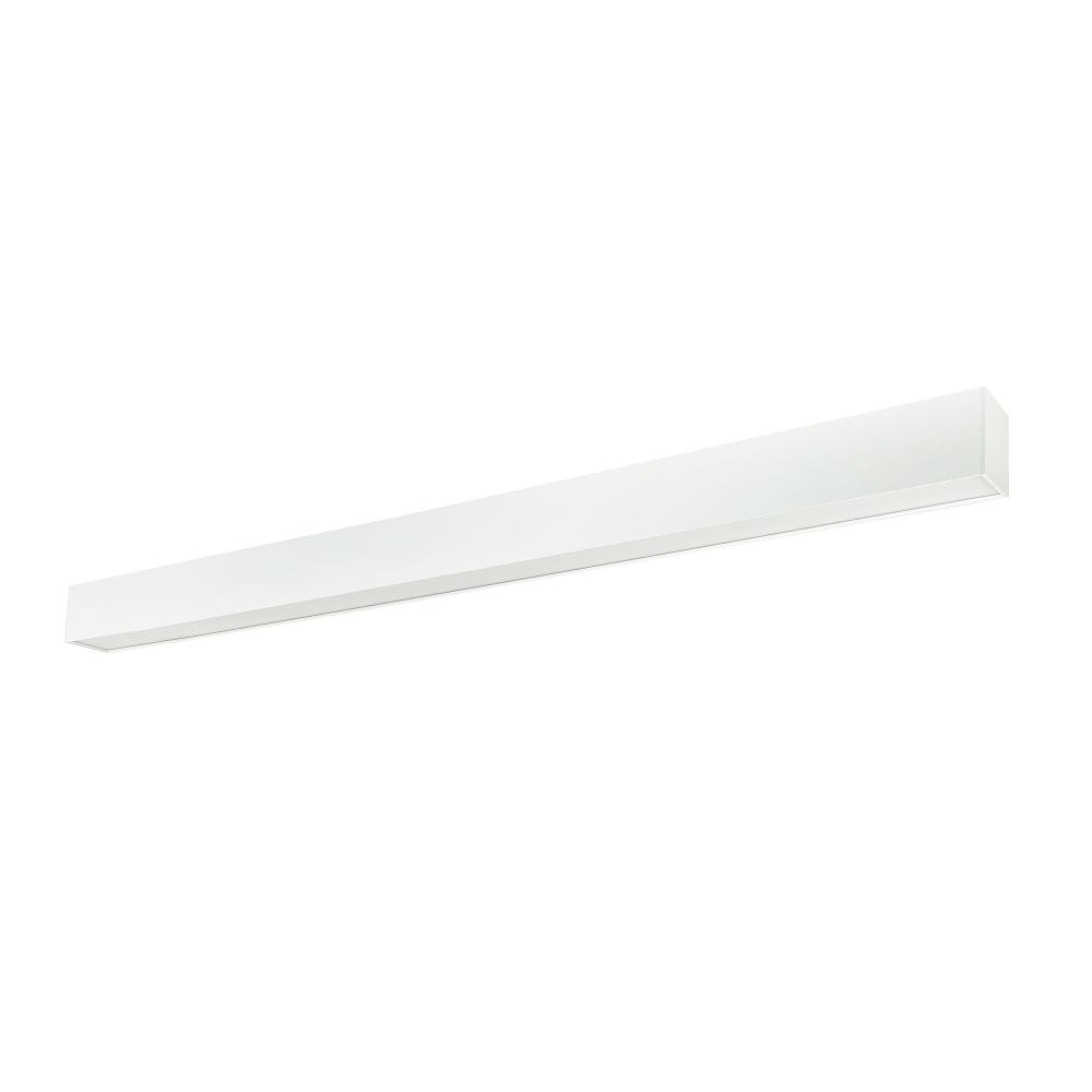 8&#39; L-Line LED Indirect/Direct Linear, 12304lm / Selectable CCT, White Finish, with EM