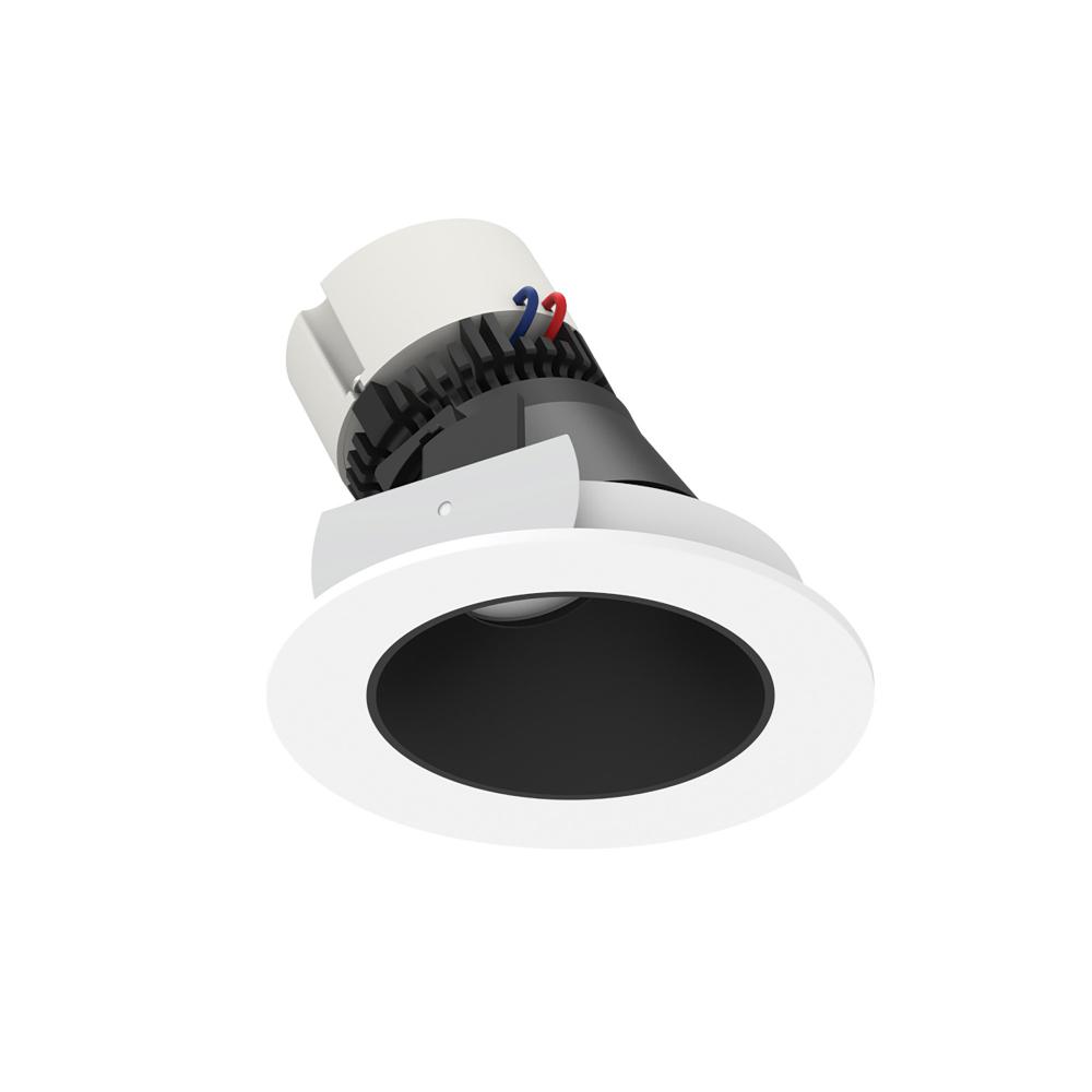 4&#34; Pearl LED Round Adjustable Slot Retrofit, 950lm / 12W, 2700K, Black Reflector / Matte Powder