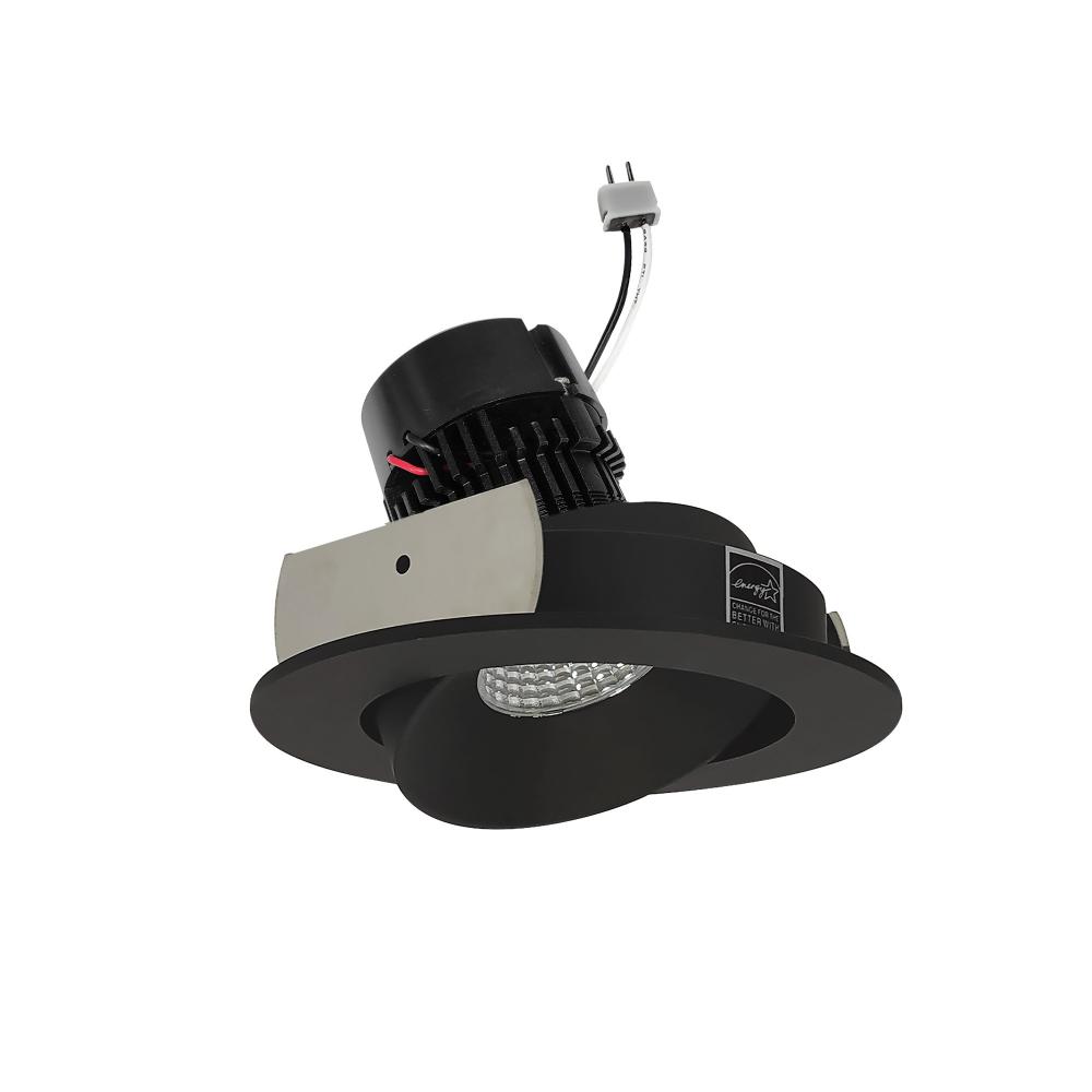 4&#34; Pearl Low Voltage LED Round Adjustable Cone Retrofit, 1200lm / 11W, 3000K, Black Reflector /