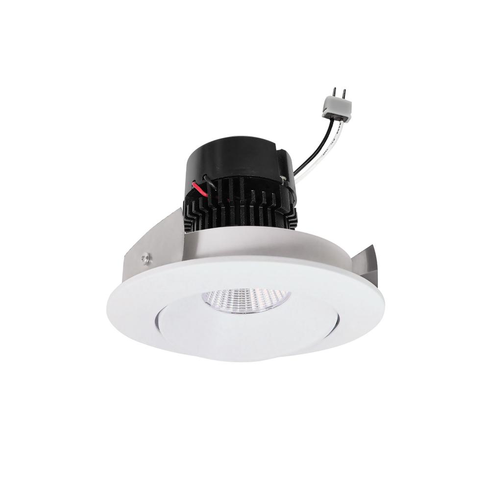 4&#34; Pearl Low Voltage LED Round Adjustable Cone Retrofit, 1200lm / 11W, 2700K, Matte Powder White