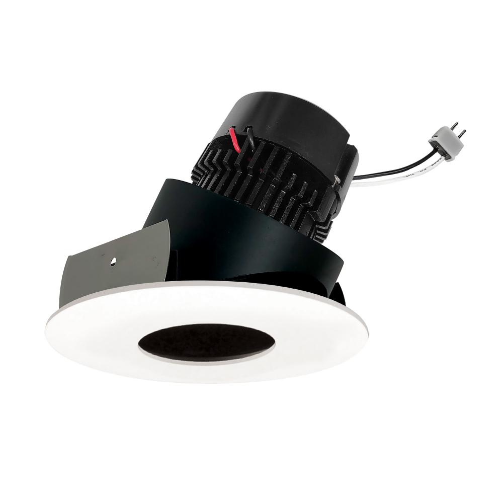 4&#34; Pearl Low Voltage LED Round Adjustable Pinhole Retrofit, 950lm / 11W, 4000K, Black Pinhole /