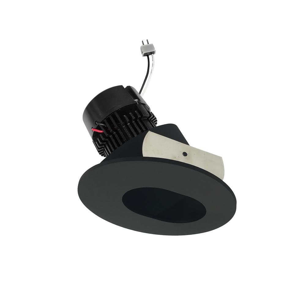 4&#34; Pearl Low Voltage LED Round Adjustable Slot Aperture Retrofit, 950lm / 11W, 3000K, Black Slot