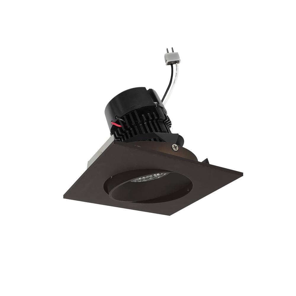 4&#34; Pearl Low Voltage LED Square Adjustable Cone Retrofit, 1200lm / 11W, 3000K, Bronze Reflector