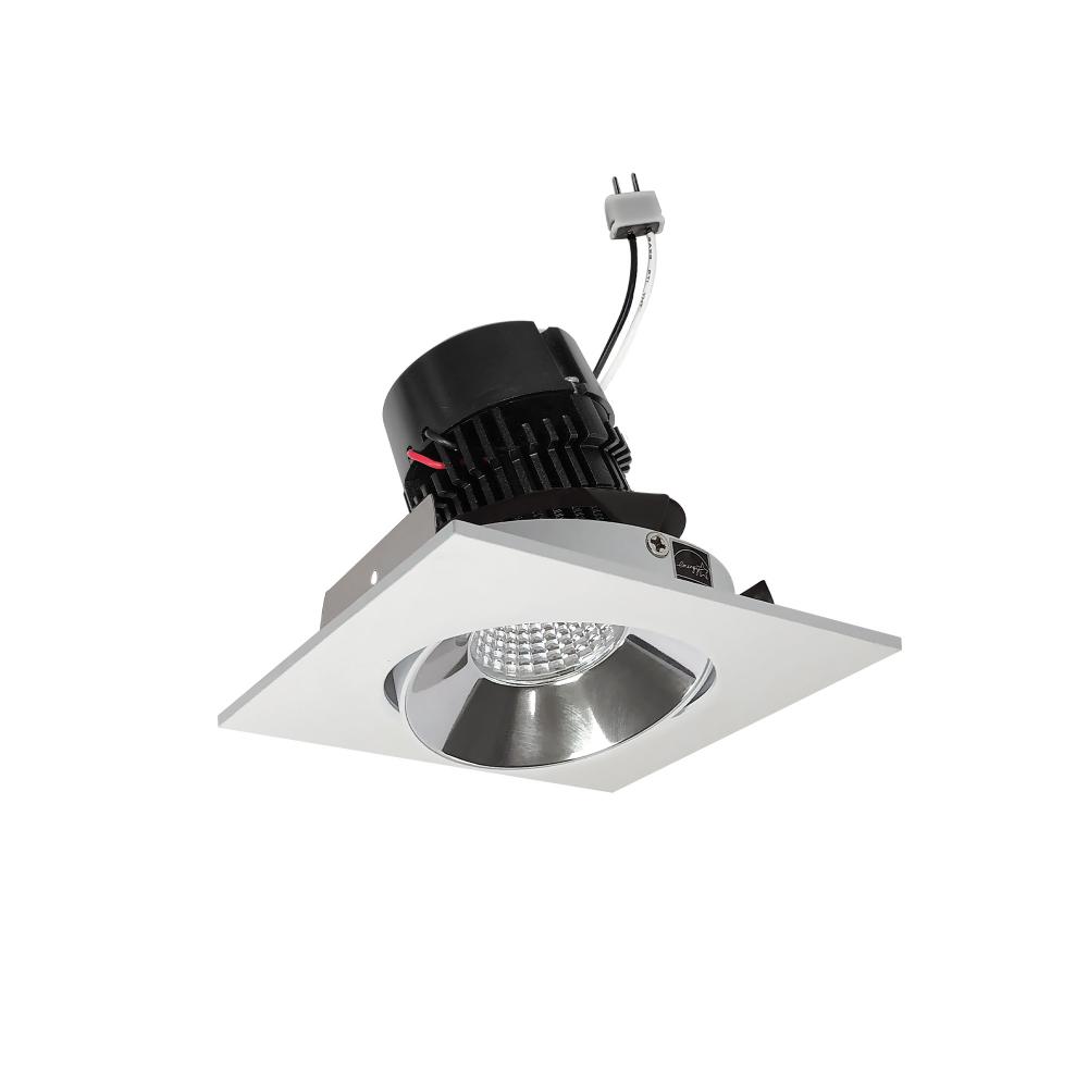 4&#34; Pearl Low Voltage LED Square Adjustable Cone Retrofit, 1200lm / 11W, 2700K, Specular Clear