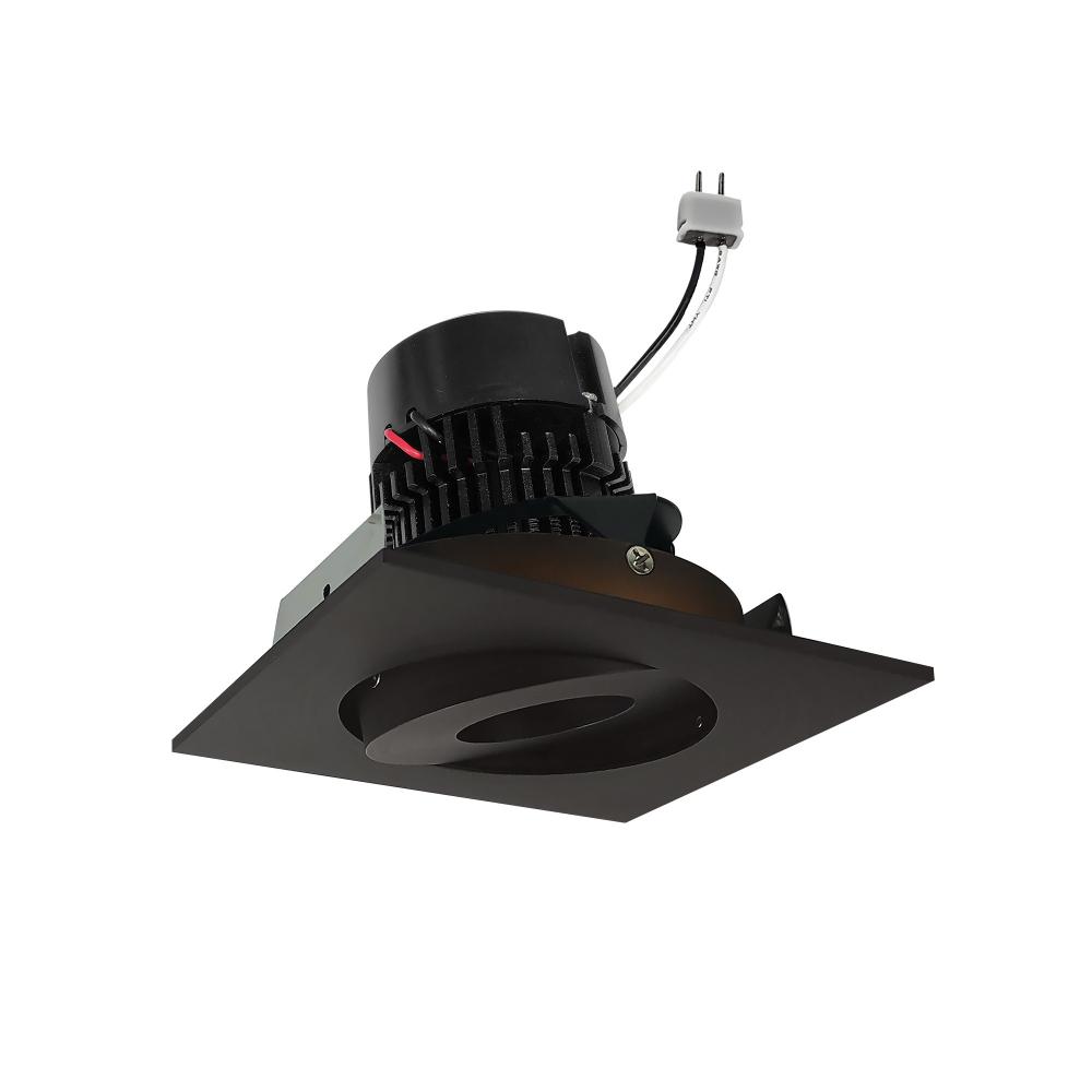 4&#34; Pearl Low Voltage LED Square Adjustable Gimbal Retrofit, 600lm / 11W, Comfort Dim, Bronze