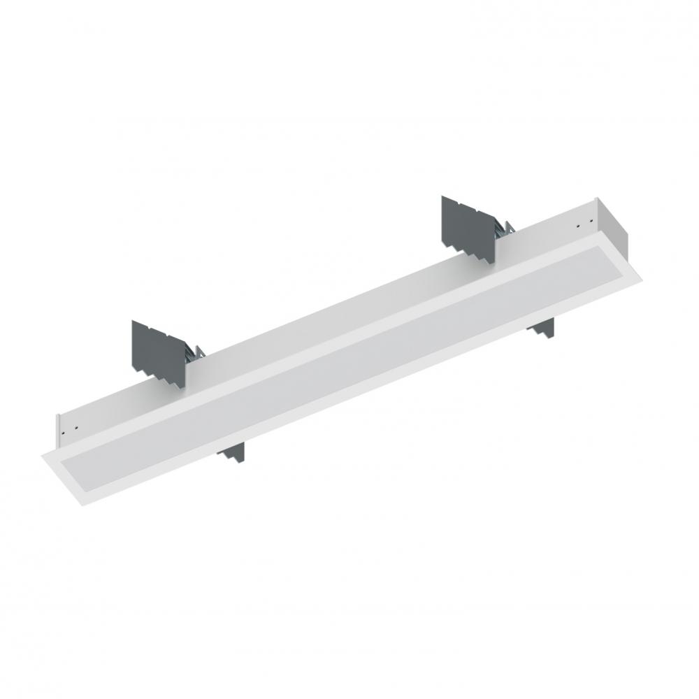 2&#39; L-Line LED Recessed Linear, 2100lm / 3000K, White Finish