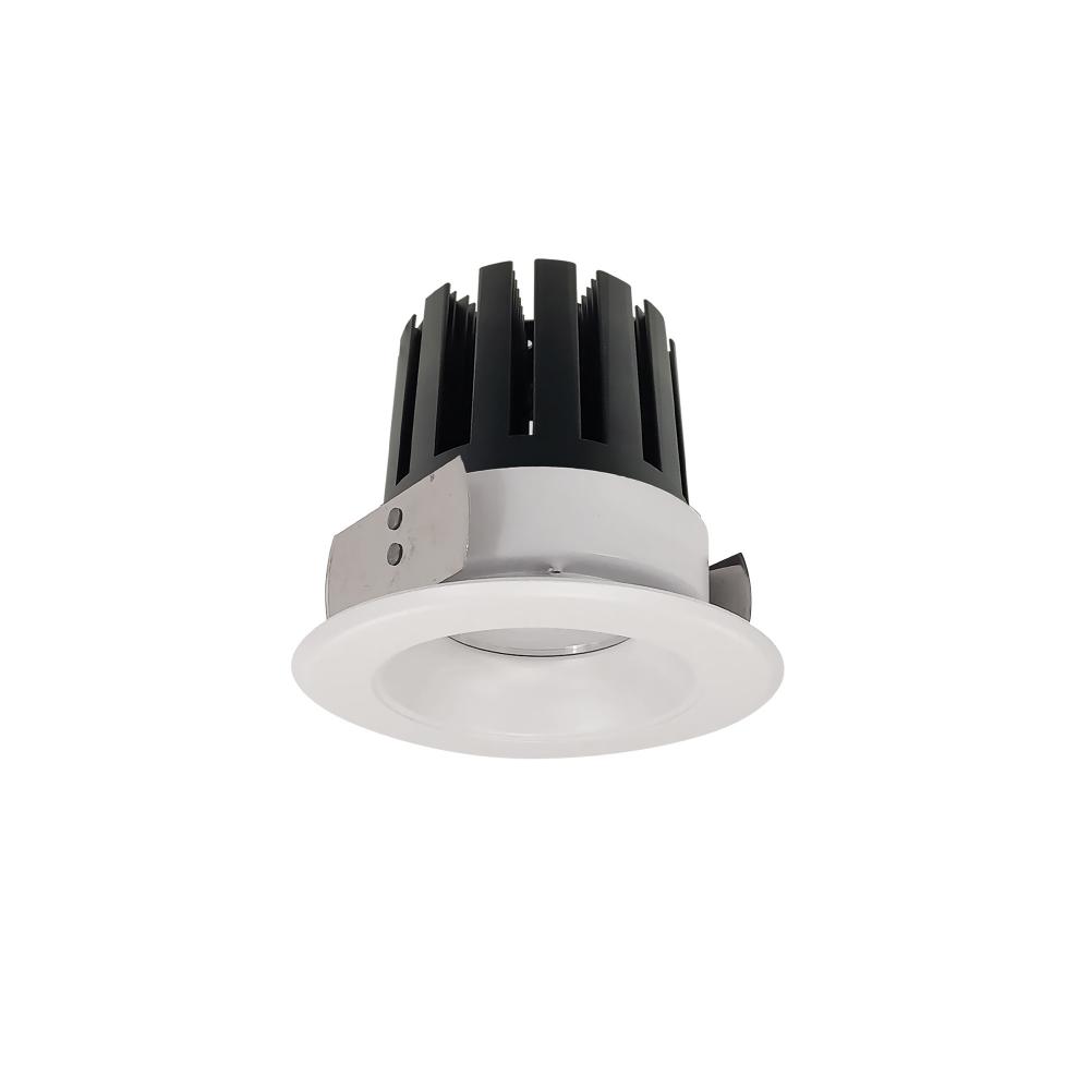 4&#34; Marquise III Round Open Reflector, 2500lm, 3000K, Flood Optic, White Reflector/White Flange