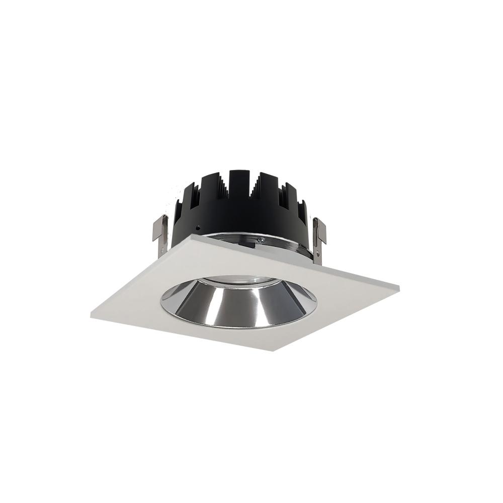 4&#34; Marquise III Square Open Reflector, 900lm, 3000K, Spot Optic, Clear Reflector/White Flange