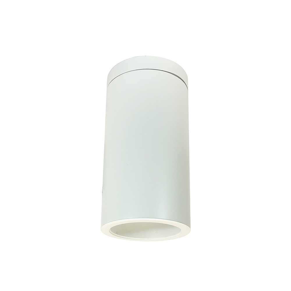 6&#34; Sapphire III Surface Mount White Cylinder, Matte Powder White Reflector/Matte Powder White