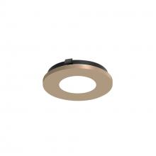 Nora NAPT-3RPHWD/CL - 3" Apollo Round Flangeless Pinhole Trim with Clear Lens, Wheat Diffused Finish