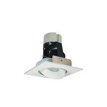 Nora NIR-4SC27XMPW/10 - 4" Iolite LED Square Adjustable Cone Retrofit, 1000lm / 12W, 2700K, Matte Powder White Reflector