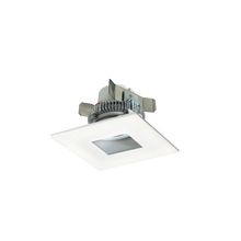 Nora NLCBC2-45530MPW/A - 4" Cobalt Click LED Retrofit, Square Pinhole, 750lm / 10W, 3000K, Matte Powder White Flange