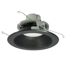 Nora NLCBC2-65235BB/10EM - 6" Cobalt Click LED Retrofit, Baffle, 1000lm / 12W, 3500K, Black Baffle / Black Flange,