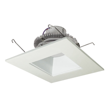 Nora NLCBC2-65630WW/10EM - 6" Cobalt Click LED Retrofit, Square Reflector, 1000lm / 12W, 3000K, White Reflector / White