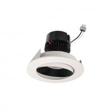 Nora NPRLV-4RC27XBW - 4" Pearl Low Voltage LED Round Adjustable Cone Retrofit, 1200lm / 11W, 2700K, Black Reflector /